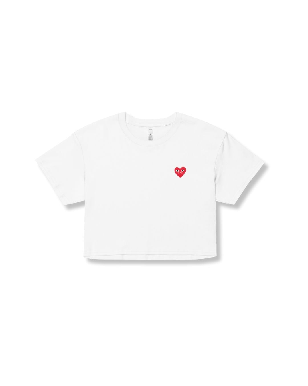 Red Heart Kitten Crop Top