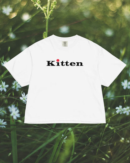 White Kitten Logo Tee